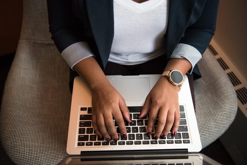 woman on laptop